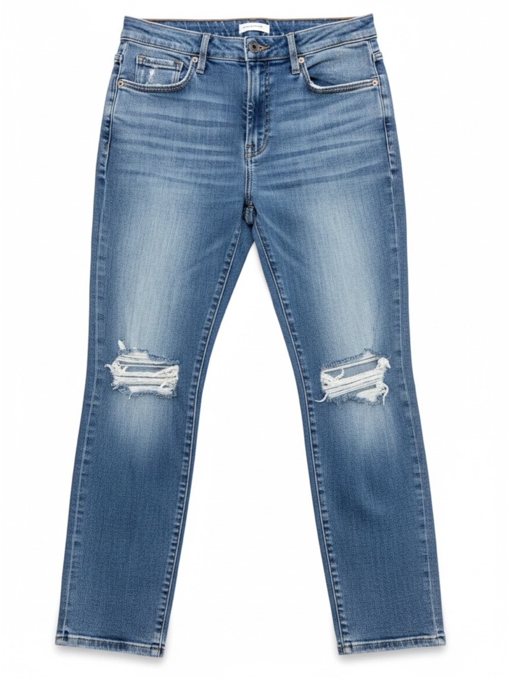 Good American Good Legs Skinny Jeans Indigo Distressed Size 8/29 NWT - Picture 2 of 8